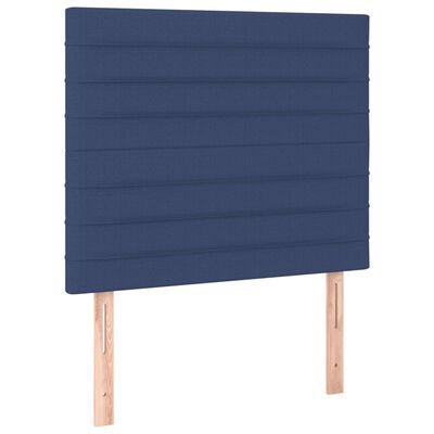 vidaXL Kopfteile 2 Stk. Blau 80x5x78/88 cm Stoff