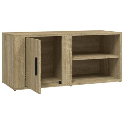 vidaXL TV-Schränke 2 Stk. Sonoma-Eiche 80x31,5x36 cm Holzwerkstoff