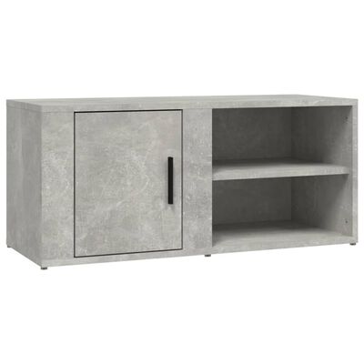 vidaXL TV-Schrank Betongrau 80x31,5x36 cm Holzwerkstoff