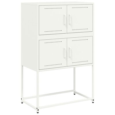 vidaXL Sideboard Weiß 68,5x38,5x107 cm Stahl