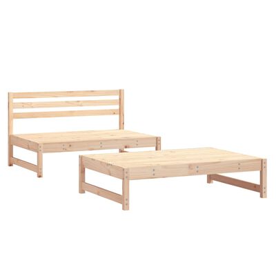 vidaXL 2-tlg. Garten-Lounge-Set Massivholz Kiefer