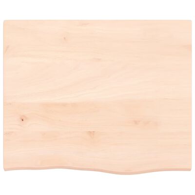 vidaXL Waschtischplatte 60x50x2 cm Massivholz Unbehandelt