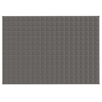 vidaXL Gewichtsdecke Grau 140x200 cm 6 kg Stoff