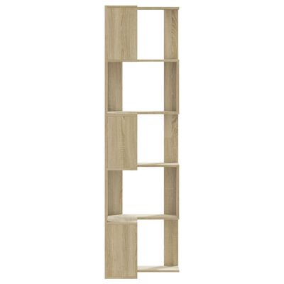 vidaXL Eck-Bücherregal 5 Böden Sonoma-Eiche 50x50x179 cm Holzwerkstoff