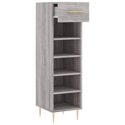 vidaXL Schuhschrank Grau Sonoma 30x35x105 cm Holzwerkstoff