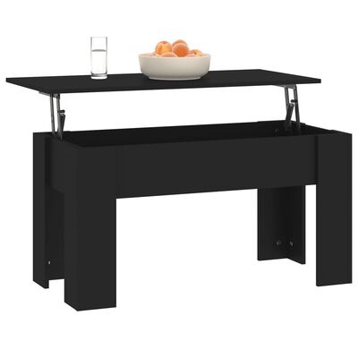 vidaXL Couchtisch Schwarz 101x49x52 cm Holzwerkstoff