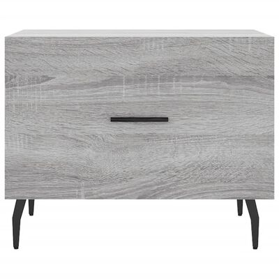 vidaXL Couchtische 2 Stk. Grau Sonoma 50x50x40 cm Holzwerkstoff