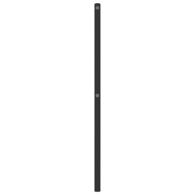 vidaXL Kopfteil Metall Schwarz 107 cm