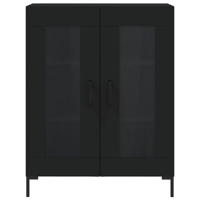 vidaXL Sideboard Schwarz 69,5x34x90 cm Holzwerkstoff