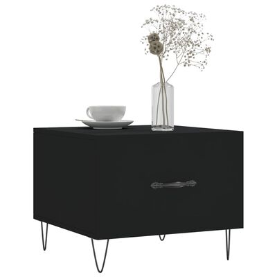 vidaXL Couchtische 2 Stk. Schwarz 50x50x40 cm Holzwerkstoff