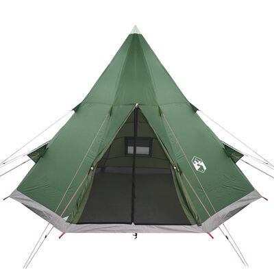 vidaXL Tipi-Campingzelt 4 Personen Grün Wasserdicht