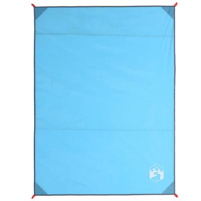 vidaXL Picknickdecke mit Heringen Blau 205x155 cm