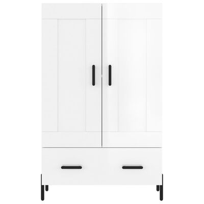 vidaXL Highboard Hochglanz-Weiß 69,5x31x115 cm Holzwerkstoff