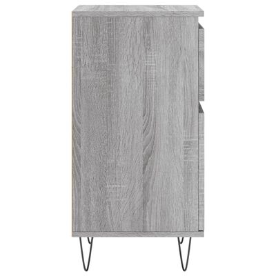 vidaXL Sideboards 2 Stk. Grau Sonoma 40x35x70 cm Holzwerkstoff