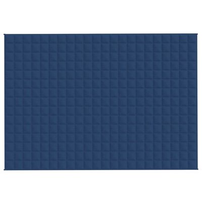 vidaXL Gewichtsdecke Blau 155x220 cm 7 kg Stoff