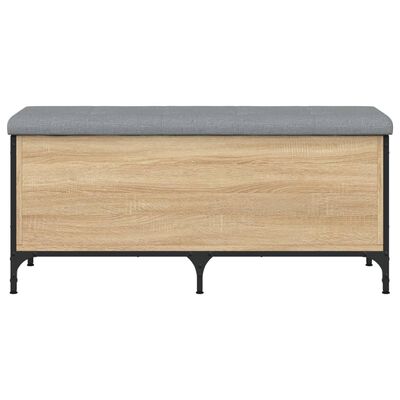 vidaXL Sitzbank mit Stauraum Sonoma-Eiche 102x42x45 cm Holzwerkstoff