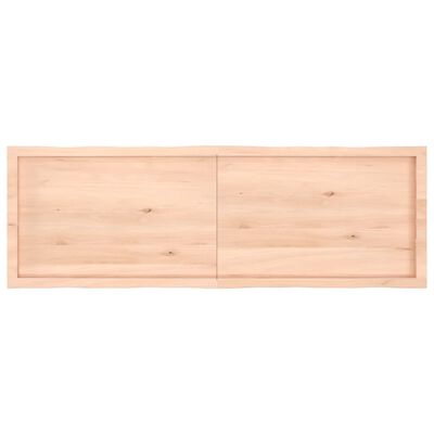 vidaXL Tischplatte 160x50x(2-4) cm Massivholz Unbehandelt Baumkante