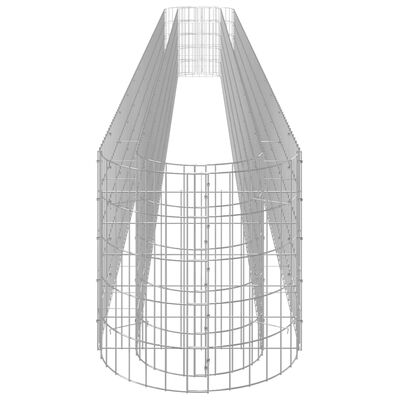 vidaXL Gabionen-Hochbeet Verzinktes Eisen 540x50x50 cm