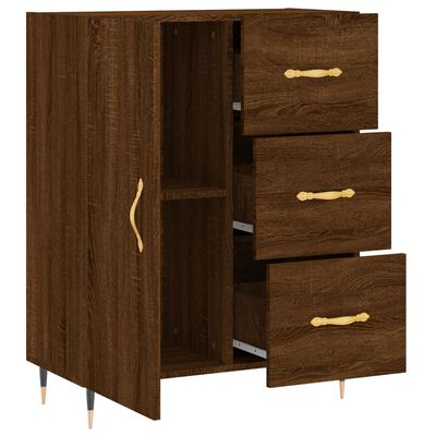 vidaXL Sideboard Braun Eichen-Optik 69,5x34x90 cm Holzwerkstoff