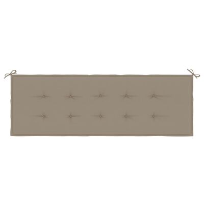 vidaXL Gartenbank-Auflage Taupe 150x50x3 cm Oxford-Gewebe