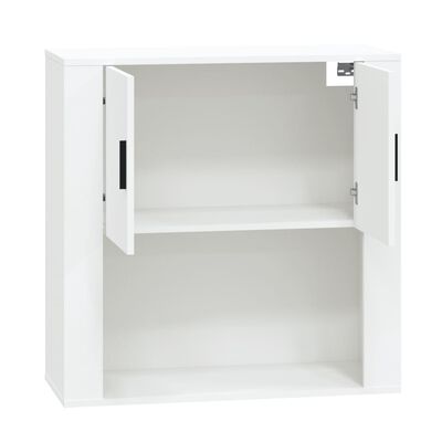 vidaXL Wandschrank Weiß 80x33x80 cm Holzwerkstoff