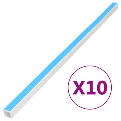 vidaXL Kabelkanäle Selbstklebend 15x10 mm 10 m PVC