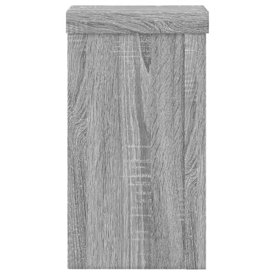 vidaXL Pflanzenständer 2 Stk. Grau Sonoma 10x10x18 cm Holzwerkstoff