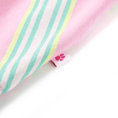 Kinderkleid mit Kordelzug Ärmellos Rosa 128