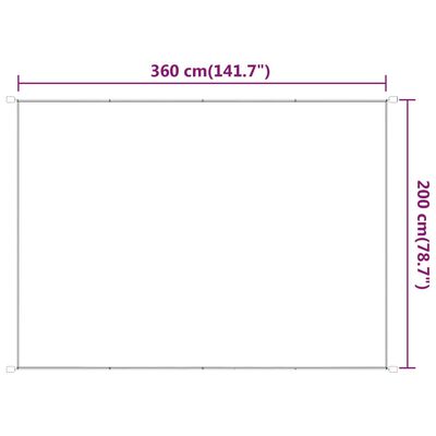 vidaXL Senkrechtmarkise Hellgrün 200x360 cm Oxford-Gewebe