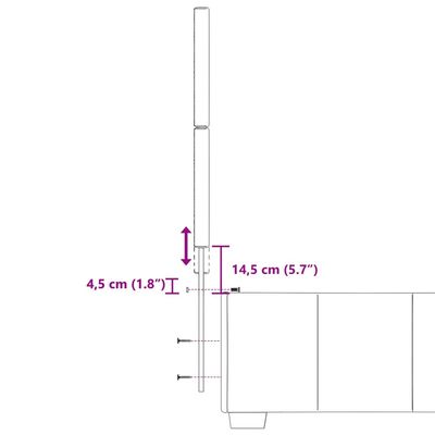 vidaXL Boxspringbett mit Matratze Creme 80x200 cm Stoff