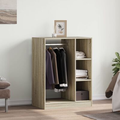 vidaXL Kleiderschrank Sonoma-Eiche 77x48x102 cm Holzwerkstoff