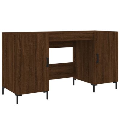 vidaXL Schreibtisch Braun Eichen-Optik 140x50x75 cm Holzwerkstoff