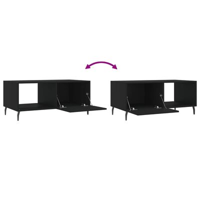 vidaXL Couchtisch Schwarz 90x50x40 cm Holzwerkstoff