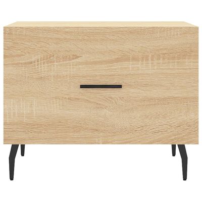 vidaXL Couchtische 2 Stk. Sonoma-Eiche 50x50x40 cm Holzwerkstoff