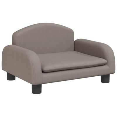 vidaXL Hundebett Taupe 50x40x30 cm Stoff