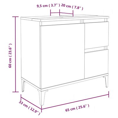 vidaXL 3-tlg. Badmöbel-Set Weiß Holzwerkstoff