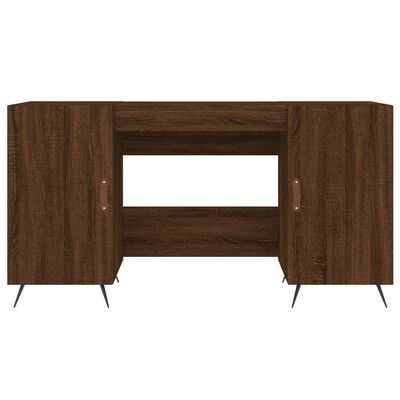 vidaXL Schreibtisch Braun Eichen-Optik 140x50x75 cm Holzwerkstoff