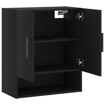 vidaXL Wandschrank Schwarz 60x31x70 cm Holzwerkstoff