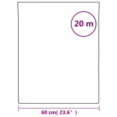 vidaXL Fensterfolie Statisch Matt Schwarz 60x2000 cm PVC