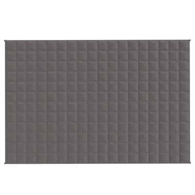 vidaXL Gewichtsdecke Grau 122x183 cm 9 kg Stoff