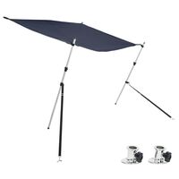 vidaXL T-Top-Beschattungsverlängerung Blau 170x170x(113-182,5) cm