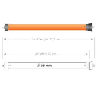 vidaXL Rohrmotoren 8 Stk. 10Nm