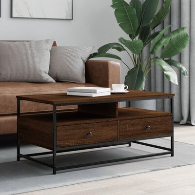 vidaXL Couchtisch Braun Eichen-Optik 100x51x45 cm Holzwerkstoff