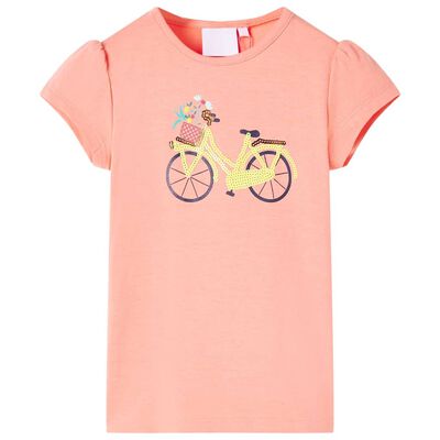 Kinder-T-Shirt Korallenrosa 140