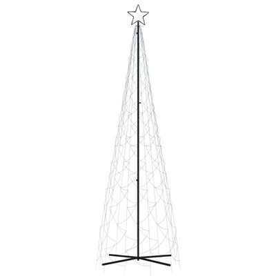 vidaXL LED-Weihnachtsbaum Kegelform Blau 500 LEDs 100x300 cm