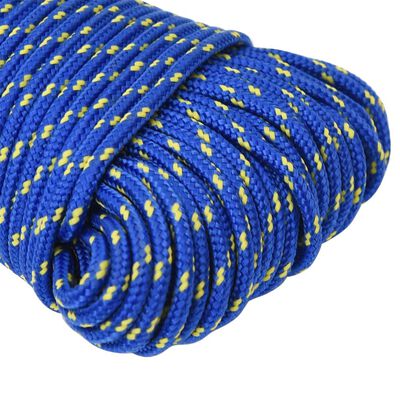 vidaXL Bootsseil Blau 5 mm 25 m Polypropylen