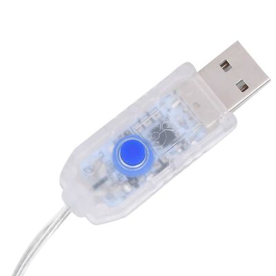 vidaXL LED-Rentiere 6 Stk. Blau 240 LEDs Acryl