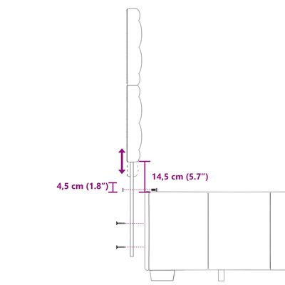 vidaXL Boxspringbett mit Matratze Schwarz 120x200 cm Stoff