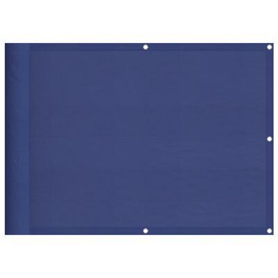 vidaXL Balkon-Sichtschutz Blau 75x800 cm 100 % Polyester-Oxford