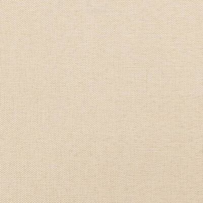 vidaXL Bettgestell ohne Matratze Creme 200x200 cm Stoff